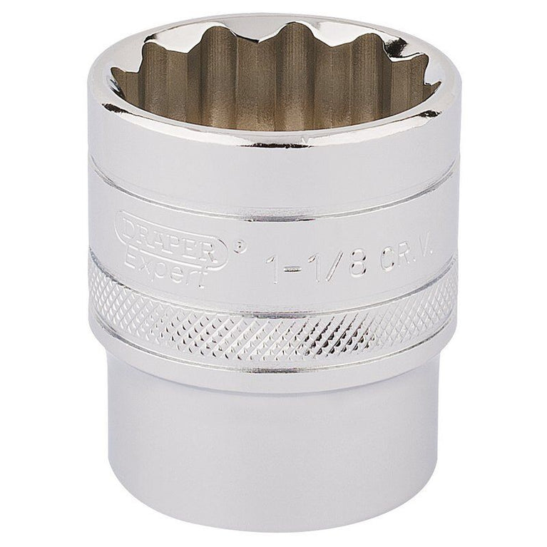1/2" Dop Inch, 12-kant, 1.1/8"