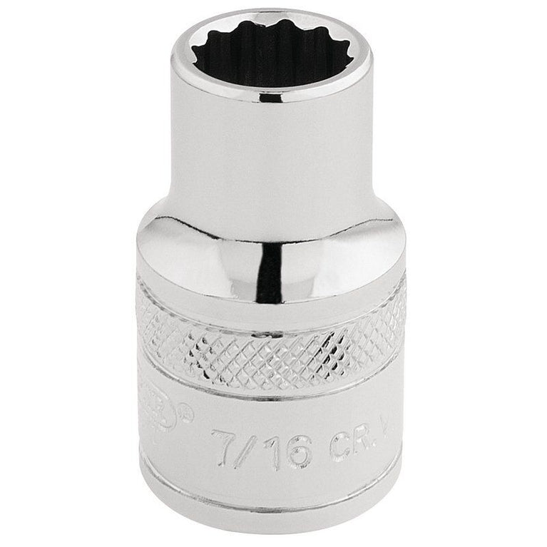 1/2" Dop Inch, 12-kant, 7/16"