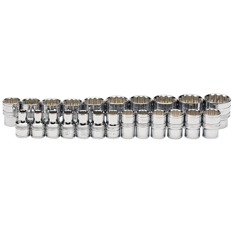 1/2" Doppenassortiment los 12-kant, 23dlg
