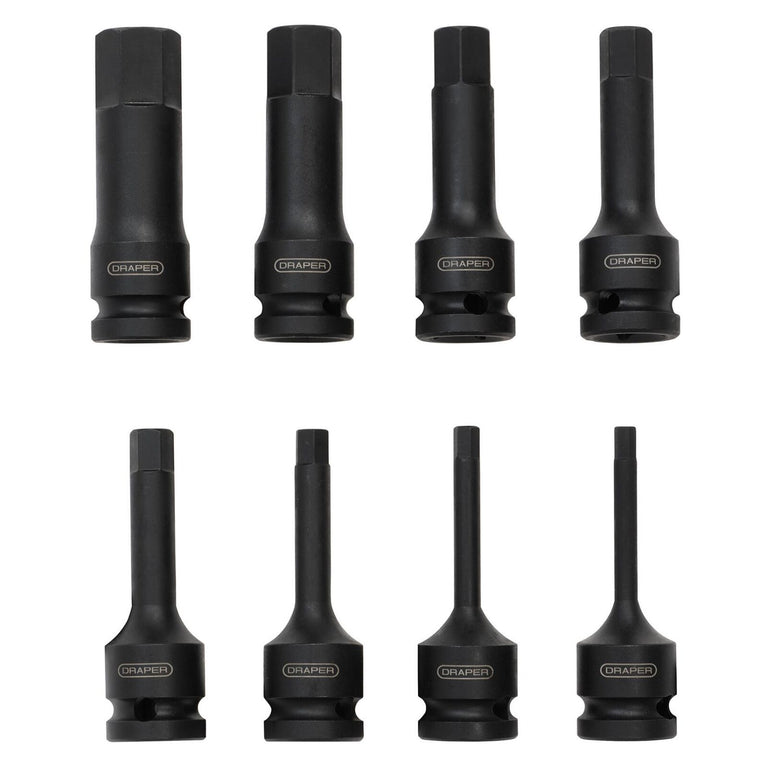 1/2" Krachtdoppenset inbus, 8dlg