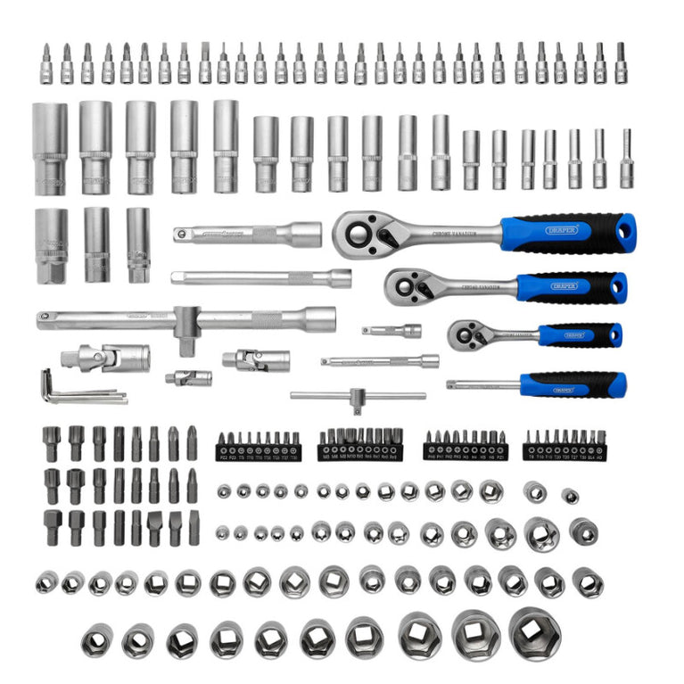 1/4" +3/8" +1/2" Doppenset, 188dlg