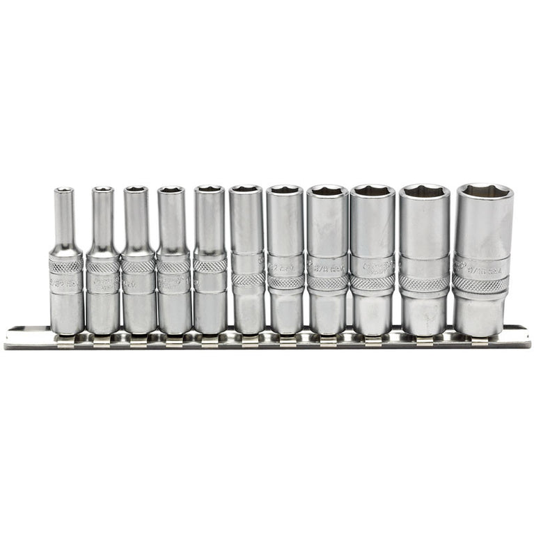 1/4" Doppenrail lang INCH, 11dlg