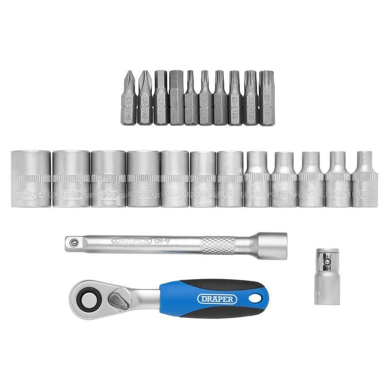 1/4" Doppenset, 25dlg