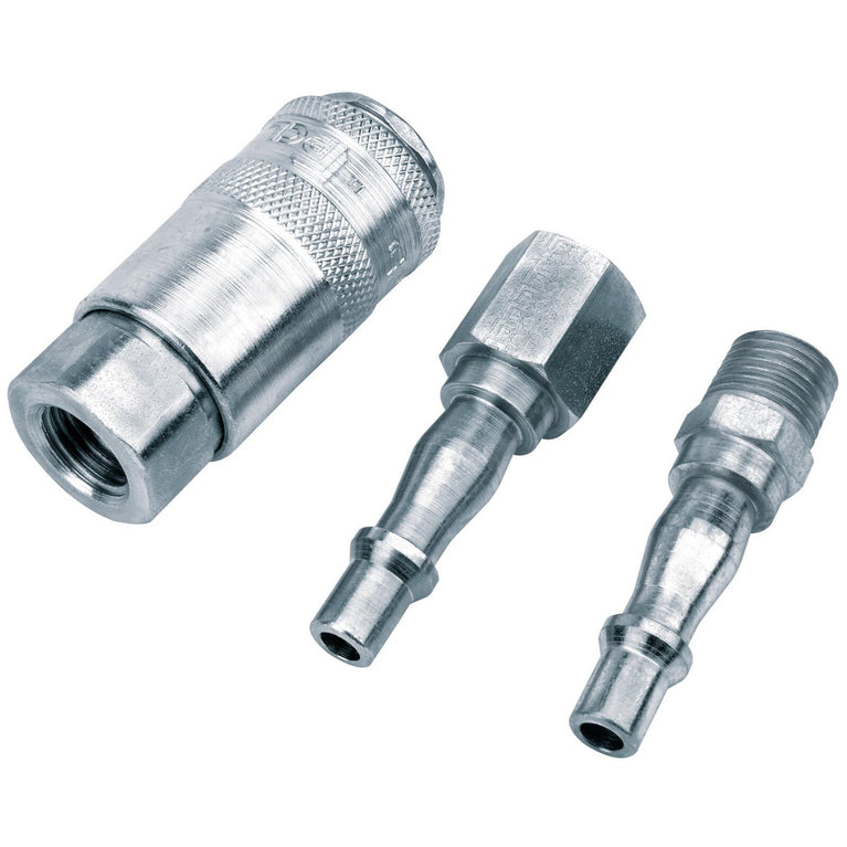 1/4" PCL luchtkoppelingenset, 3dlg