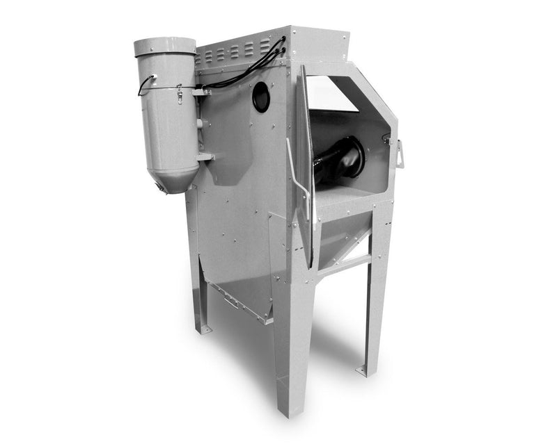 PACK straalcabine 415 L met 25 kg glasparels en 25 kg bruine korund MW Tools