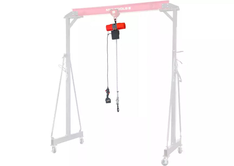Batterij kettingtakel 990 kg, hefhoogte 3 m + 4 Ah accu bekabelde bediening MW Tools