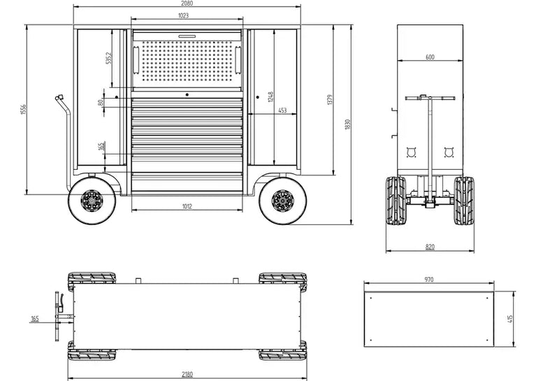 Gereedschapsset 514dlg in wagen GWB307TR3 MW Tools