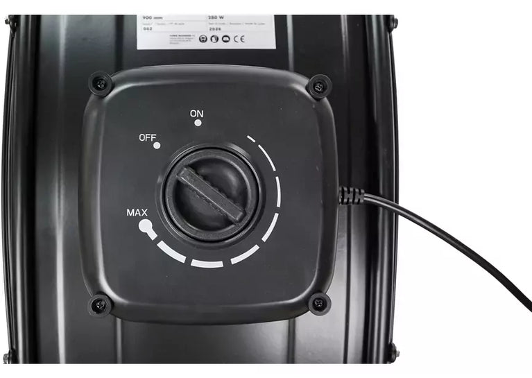 Mobiele ventilator variabele snelheid ø900 mm 280W 230V DC motor MW Tools