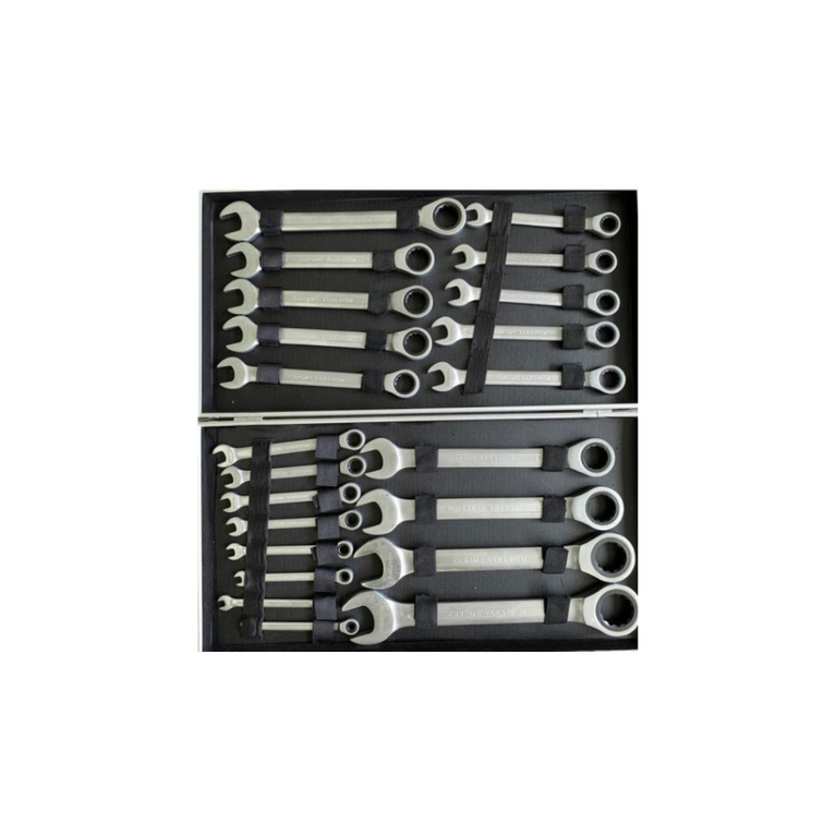 Silverstahl RatchetPro 22 Ratelsleutelset – 22-delig (6 t/m 32 mm, Inclusief Koffer)