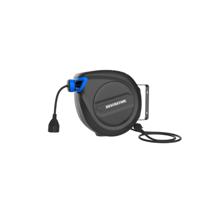 Silverstahl PowerReel 20 Pro Stroomhaspel – 20 m kabel, 2500W (Automatisch, Inclusief montagebeugel)