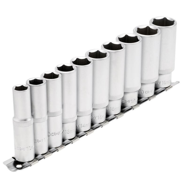 3/8" Doppenrail lang, 10dlg