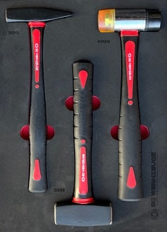 Silverstahl SV533 Profi Line Gereedschapswagen – 344-delig, 14 laden (Mat Zwart, Houten Werkblad)