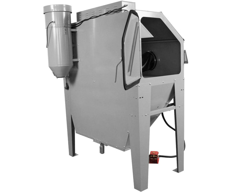 PACK straalcabine 420 L met 25 kg glasparels en 25 kg bruine korund MW Tools