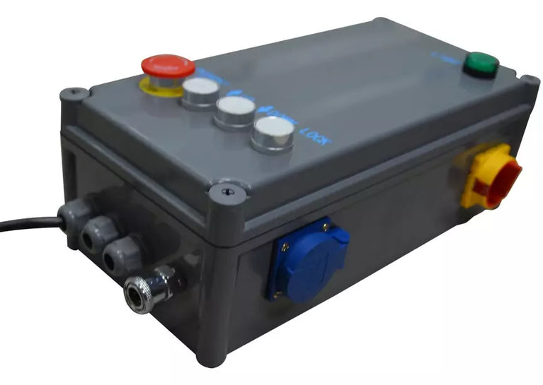 2-koloms hydraulische hefbrug 4 t 3x400V met elektrische ontgrendeling en bovenverbinding MW Tools