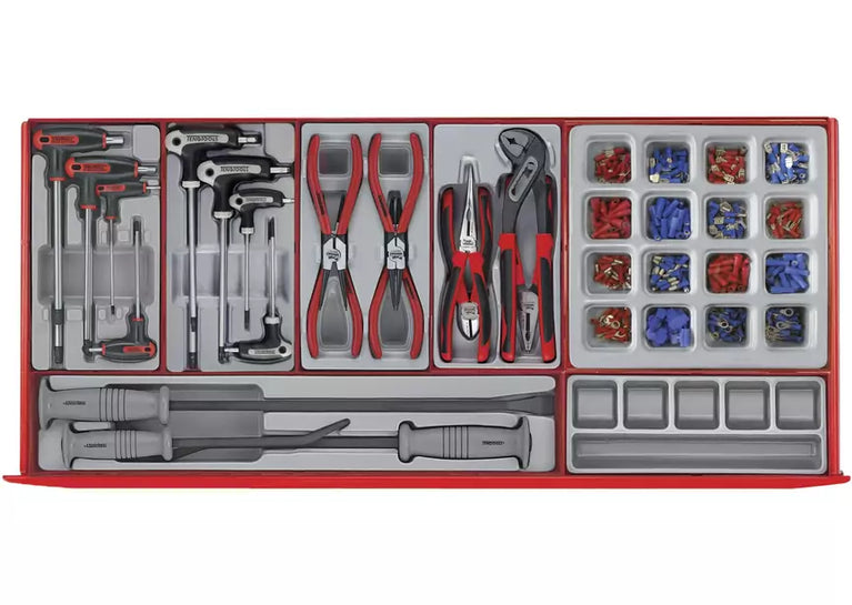 Gereedschapswagen rood midi master set 7 laden Teng Tools