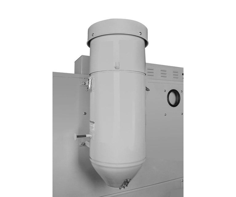 Straalcabine 350 L met externe cyclonische afzuiging en 2 straalkoppen MW Tools