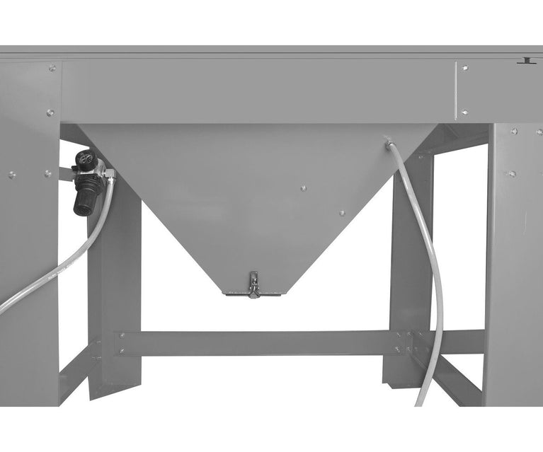 Straalcabine 880 L pro met externe cyclonische afzuiging MW Tools
