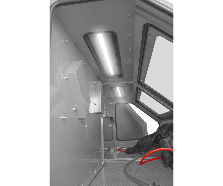 Straalcabine 880 L pro met externe cyclonische afzuiging MW Tools