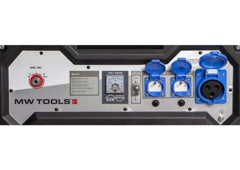 Benzine generator 7,5kW 230V elektrische start MW Tools