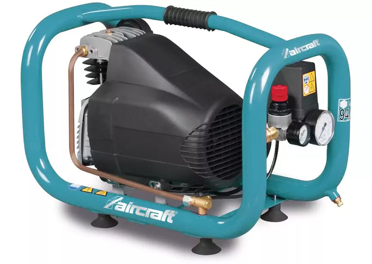 Compacte compressor met olie ketel 2,4 L 0,6 kW / 0,81Pk 85 L/min 15 bar 230V Aircraft