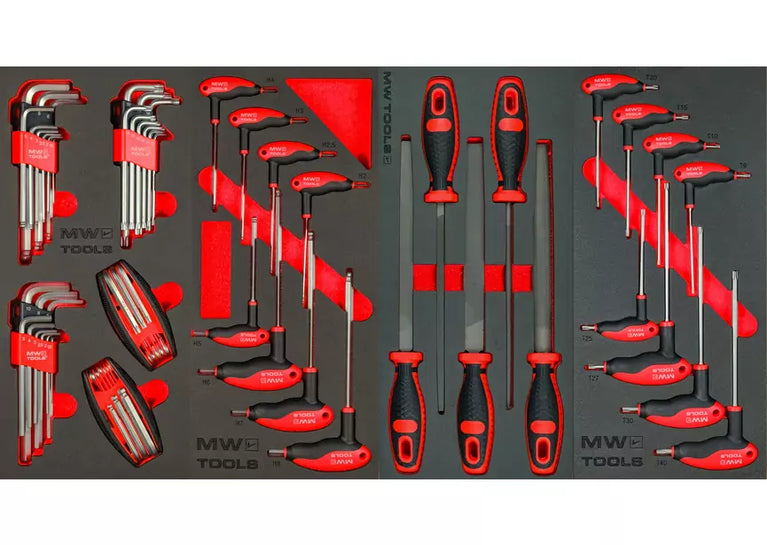 Gevulde gereedschapswagen XL 514-delig MW Tools