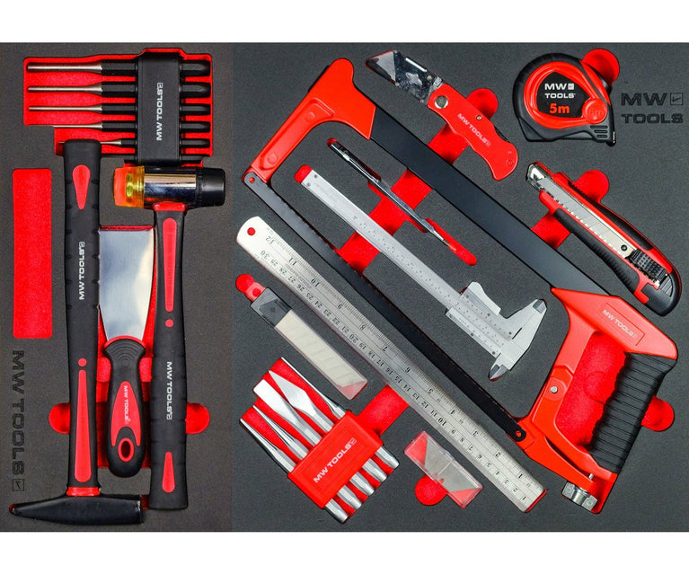 Gevulde brede gereedschapswagen XL 514-delig MW Tools