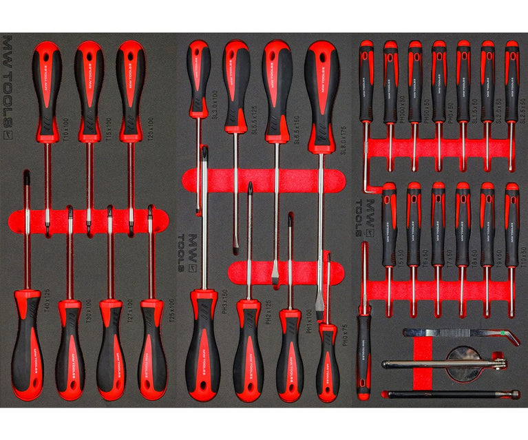 Gevulde gereedschapswagen met topkoffer XL 514-delig MW Tools