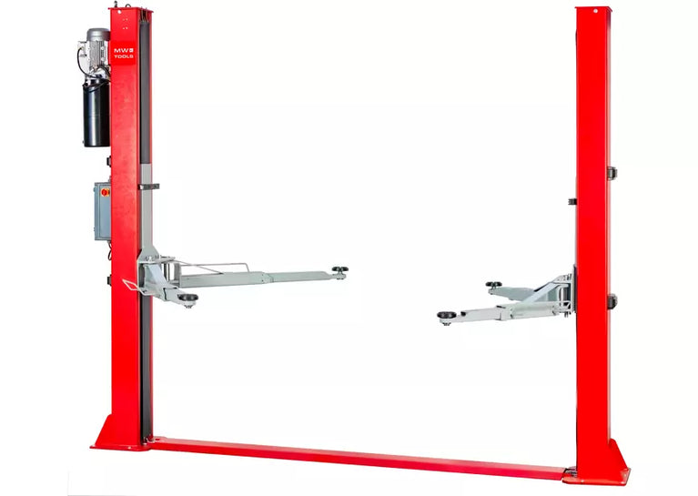 2-koloms hydraulische hefbrug 4 t 230V met elektrische ontgrendeling MW Tools
