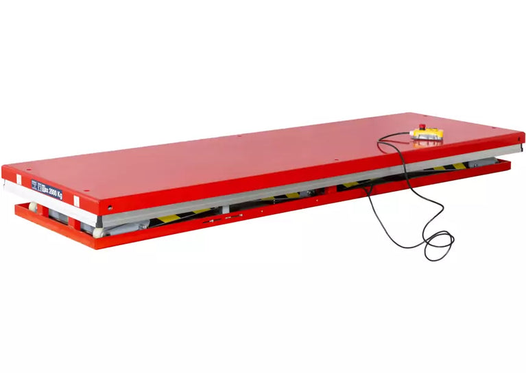 Elektrohydraulische schaarheftafel 1000 mm 2000 kg 230 V lengte 2500 mm MW Tools