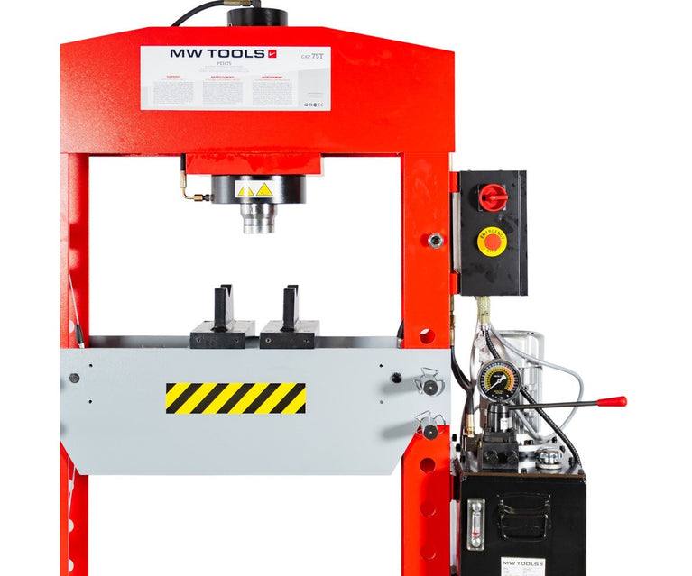 Elektro-hydraulische werkplaatspers 75T mobiele cilinder MW Tools