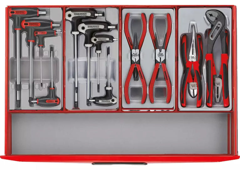Gereedschapswagen rood mini master set 7 laden Teng Tools