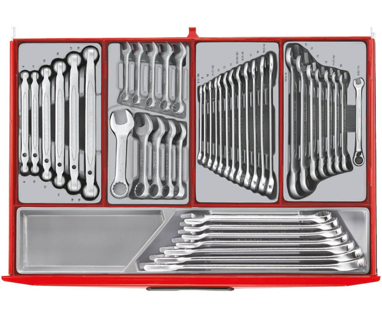 Gereedschapswagen rood mega master set 1011-delig Teng Tools