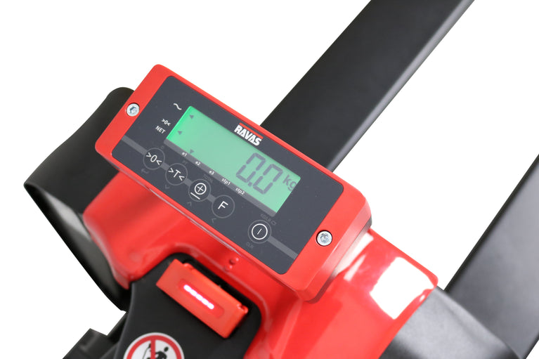 RAVAS ERGO TRUCK 2 ELEKTRISCHE WEEGPALLETWAGEN -1500KG