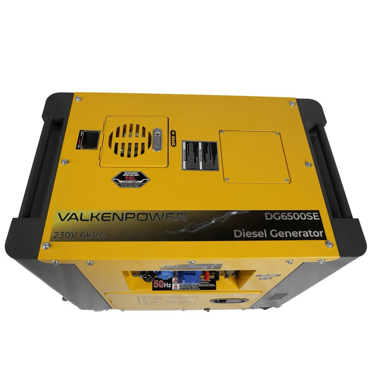 Diesel generator set geluidsgedempt 230V 5kW - Valkenpower