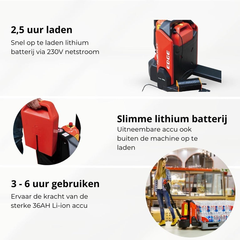 PTE15N-EDGE ELEKTRISCHE POMPWAGEN LI-ION – 1500KG PRO