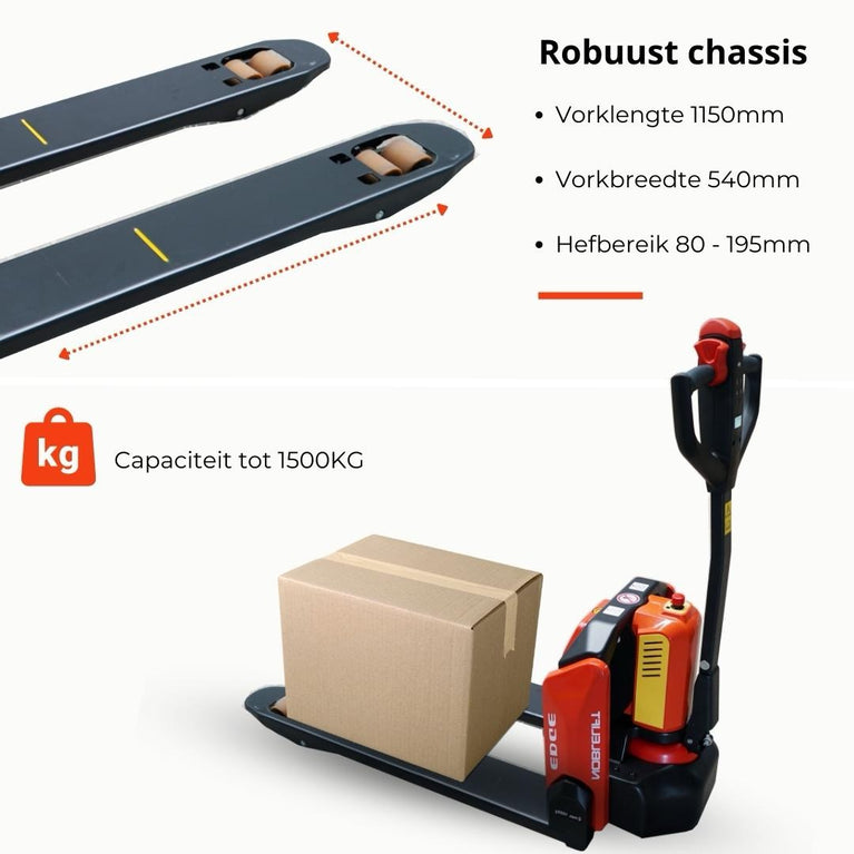 PTE15N-EDGE ELEKTRISCHE POMPWAGEN LI-ION – 1500KG PRO