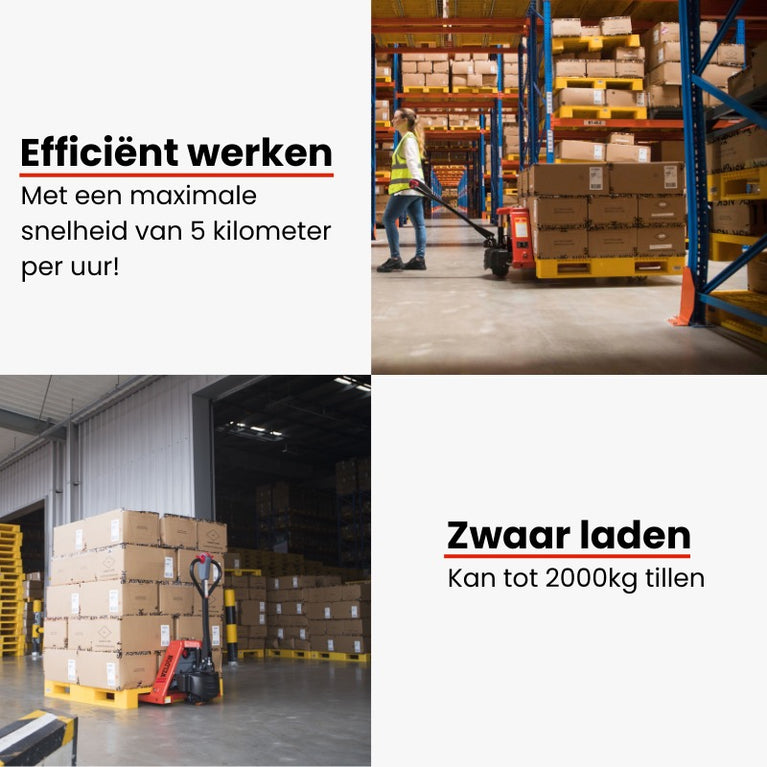 WELDON ELEKTRISCHE POMPWAGEN WPE2000 – 2000 KG – 1150 MM