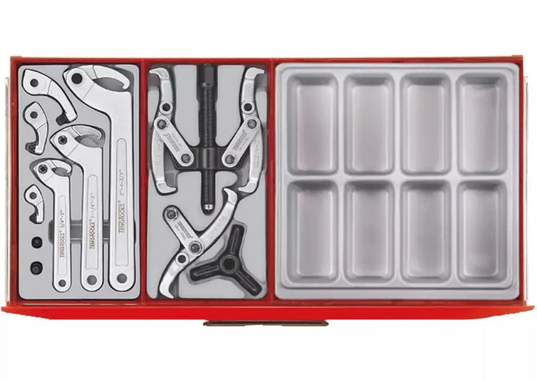 Teng Tools Gevulde Gereedschapswagen – 1011-delig – 16 Laden – Rood