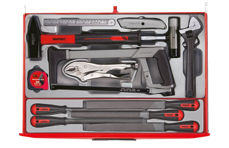 Teng Tools Gevulde Gereedschapswagen – 1011-delig – 16 Laden – Rood