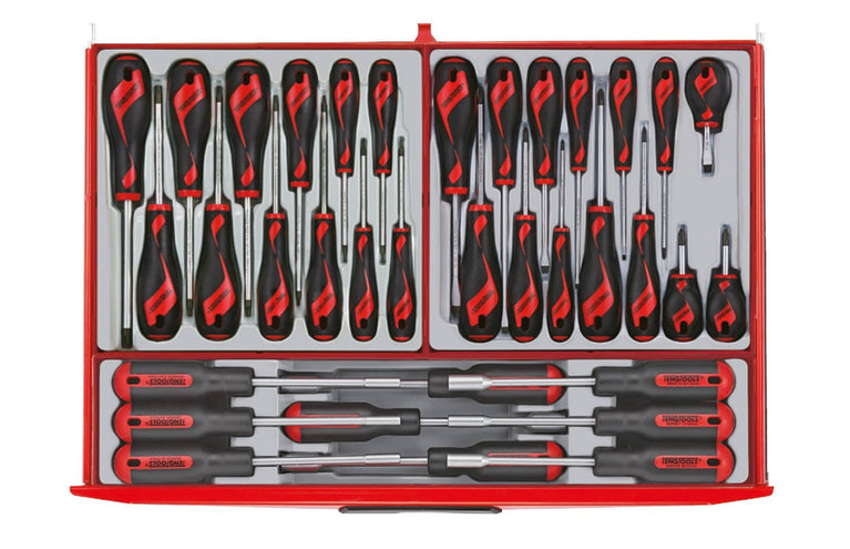 Teng Tools TCMM1011NBK Gevulde Gereedschapswagen – 1011-delig – 16 Laden – Zwart