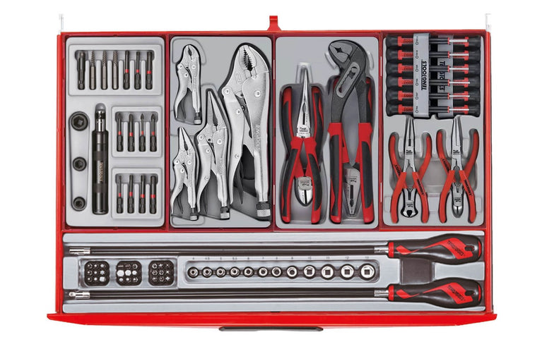 Teng Tools TCMM1011NBK Gevulde Gereedschapswagen – 1011-delig – 16 Laden – Zwart