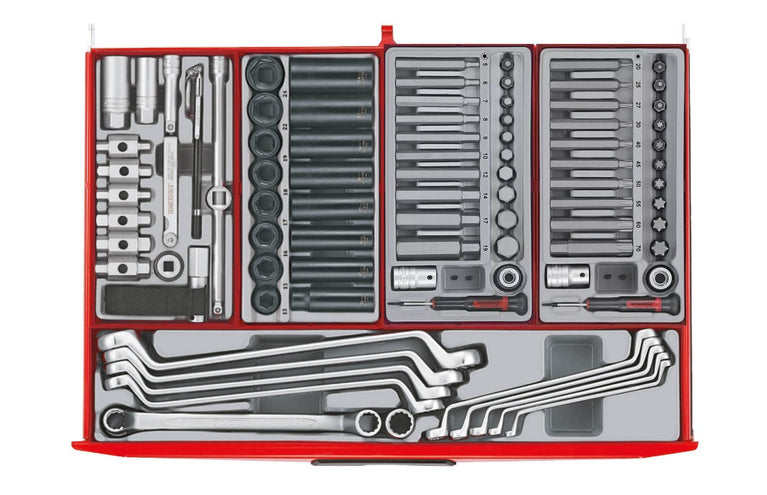 Teng Tools TCMM1011NBK Gevulde Gereedschapswagen – 1011-delig – 16 Laden – Zwart