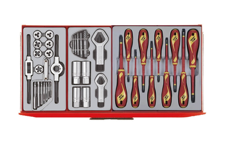 Teng Tools TCMM1011NBK Gevulde Gereedschapswagen – 1011-delig – 16 Laden – Zwart