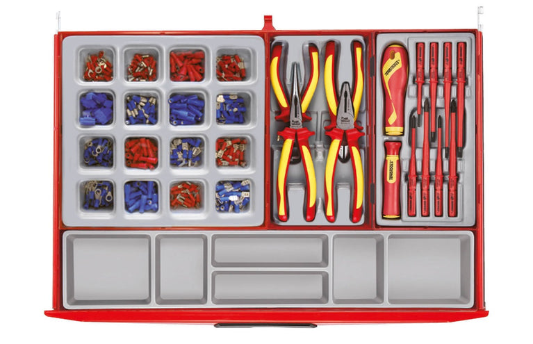 Teng Tools TCMM1011NBK Gevulde Gereedschapswagen – 1011-delig – 16 Laden – Zwart