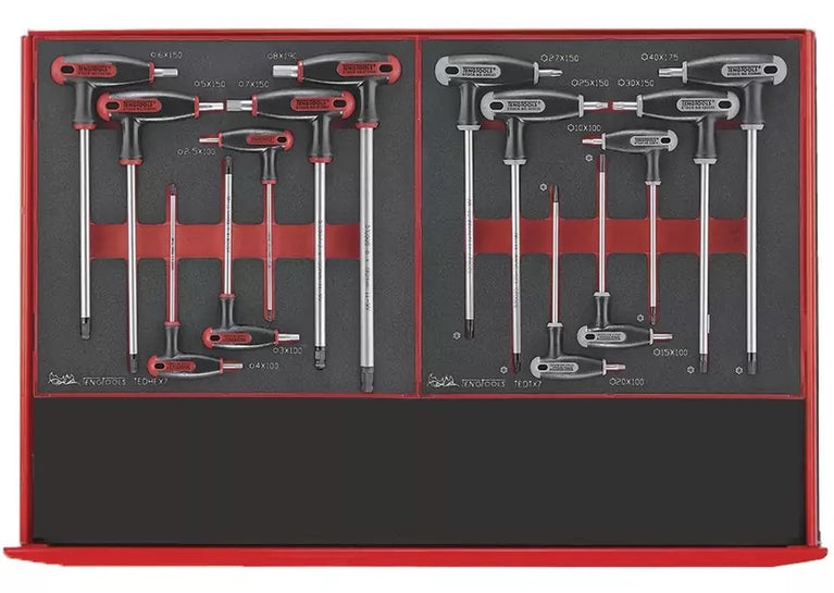 Teng Tools TCEMM417N8 Gereedschapswagen – 417-delig – FOAM Tray System – 8 Laden