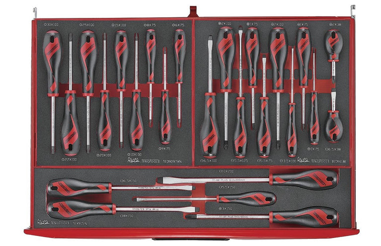 Teng Tools TCEMM417N8 Gereedschapswagen – 417-delig – FOAM Tray System – 8 Laden