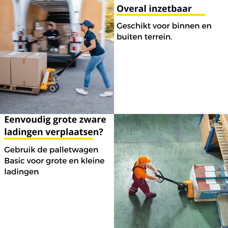 PALLETWAGEN 2 STUKS – GRATIS VERZENDING – 2500KG
