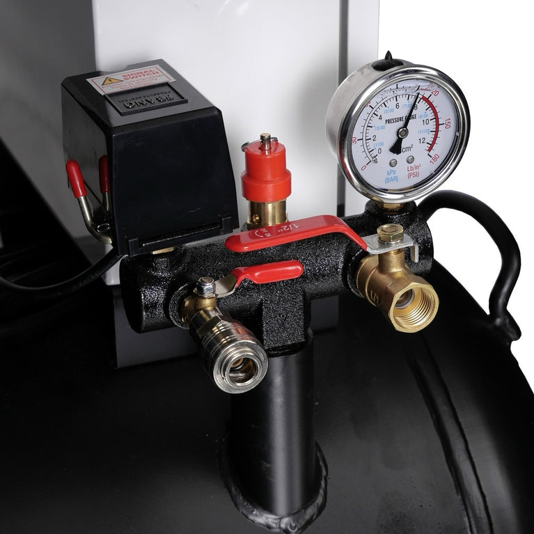 Compressor olievrij 6x2pk 280L tank 400V