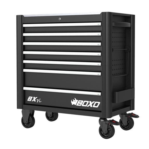 BOXO BX7L Gereedschapwagen 7 laden zwart