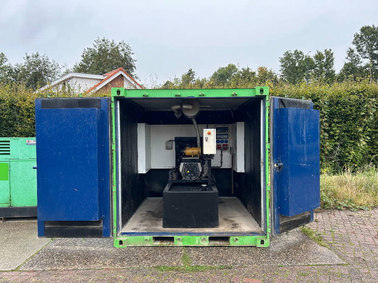 Mitsubishi 20 kVA in 8FT container aggregaat generatorset stroomgroep